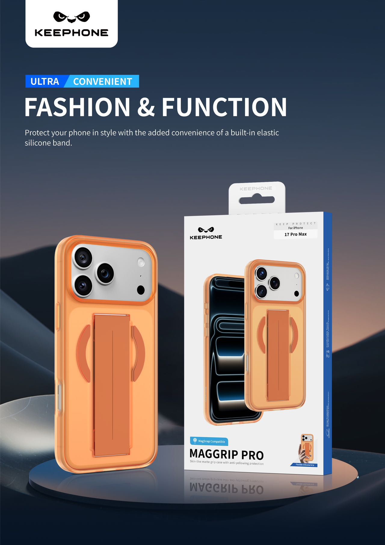 KEEPHONE MAGGRIP PRO IPHONE 17 PRO - ORANGE - Image 4