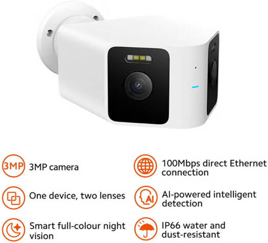Xiaomi CW100 Dual Outdoor Camera - White - Image 2