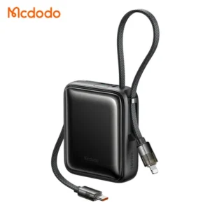Mcdodo 22.5W Digital Display 10000mAh Mini Power Bank Built-in Cables(USB-C+Lightning)