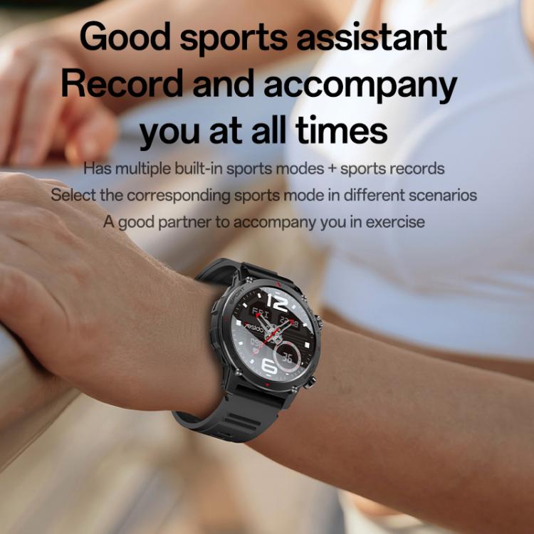 Yesido IO31 Smartwatch 1.43-inch AMOLED Display - Black - Image 7