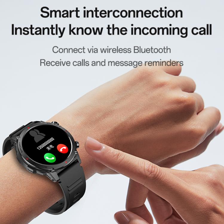 Yesido IO31 Smartwatch 1.43-inch AMOLED Display - Black - Image 9
