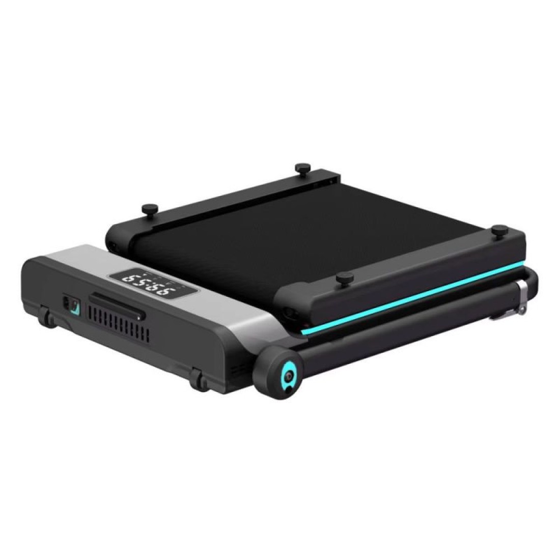 Smart Foldable Treadmill Supports up to 120 kg - Turquoise Black - Image 2
