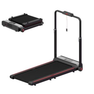 Smart Foldable Treadmill Supports up to 120 kg - Red Black