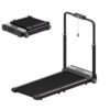 Smart Foldable Treadmill Supports up to 120 kg - Silver Black