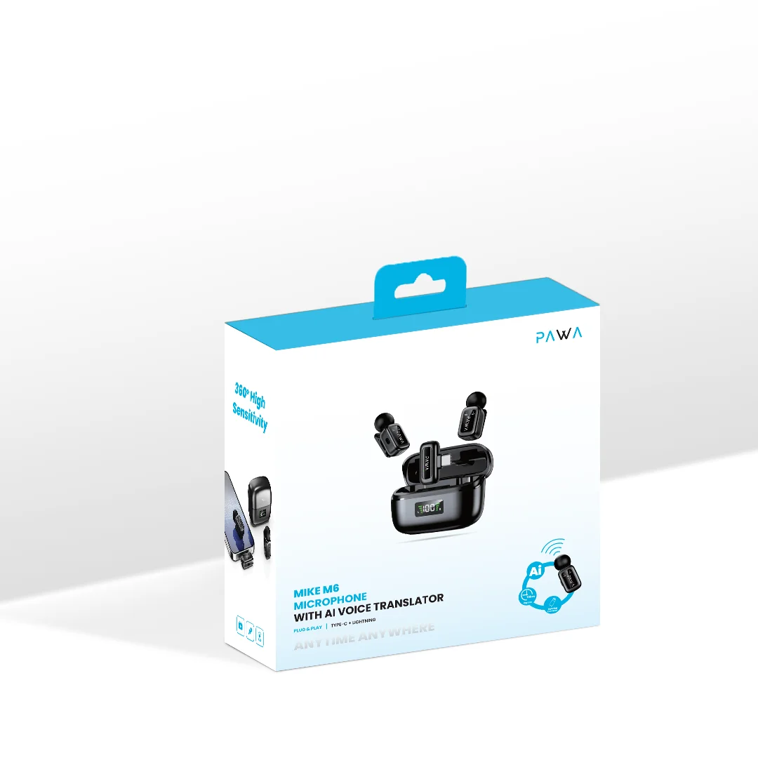 Pawa Mike M6 Microphone With Ai Voice Translator - Image 5