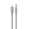 Porodo AUX to Lightning LED Light Cable - Gray