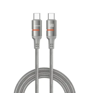 Porodo 60W Type-C to Type-C Braided Cable - Gray