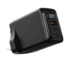 Porodo 100W Multi-Port Wall Charger with GaN Technology – Black