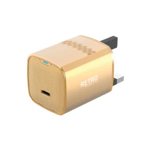 Pawa Retro PD35W Only PD Port UK Charger - Orange Titanium