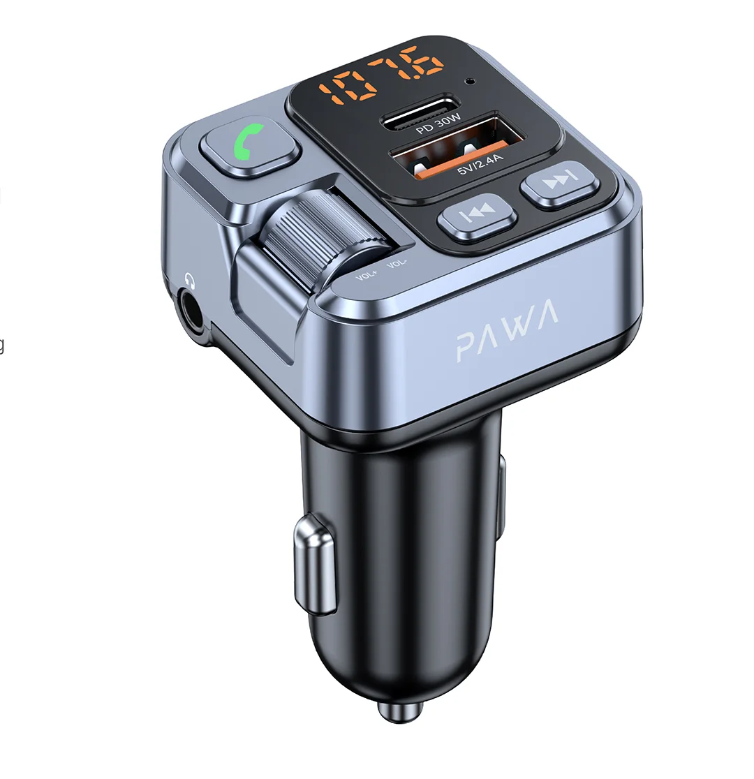 Pawa Wireless FM Transmitter & Car Charger PD30W