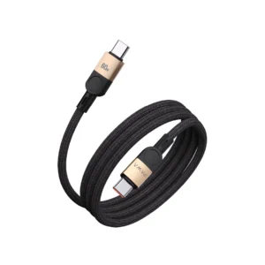 Pawa Levin Magnetic Braided USB-C to C Cable 1m 60W - Desert Titanium Black