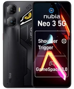 ZTE Nubia Neo 3 5G Dual SIM (256GB / 8GB+12GB RAM) Gaming Phone - Shadow Black