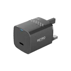 Pawa Retro PD35W Only PD Port UK Charger - Black