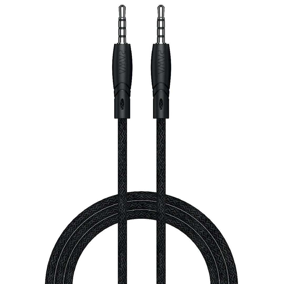 Pawa Nylon Braided 3.5mm Audio Cable 1.2m/4ft