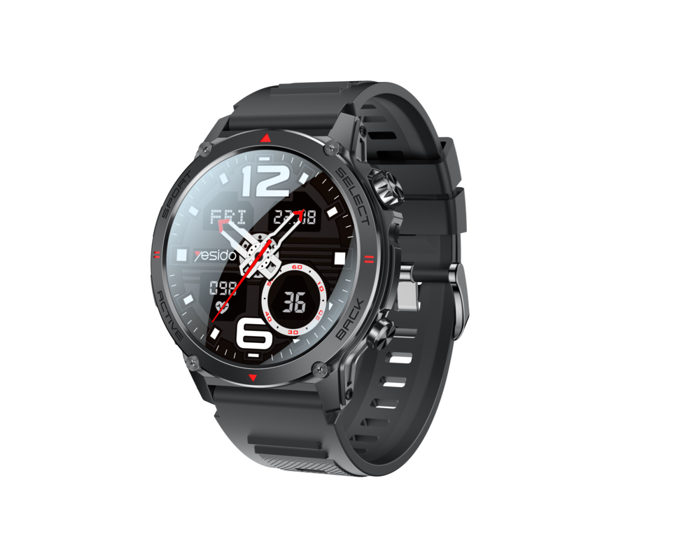 Yesido IO31 Smartwatch 1.43-inch AMOLED Display - Black