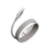 Pawa Levin Magnetic Braided USB-C to C Cable 1m 60W - Grey Titanium