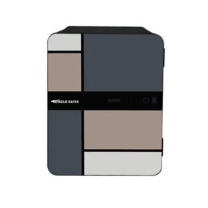 gle Safes Fire Resistant Safes, Fingerprint Lock + Master Lock, MC-40AL(MG) - Metallic Gray