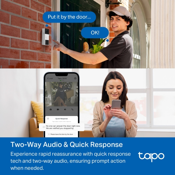 TP-Link Tapo D210 Video Doorbell Camera - Image 7