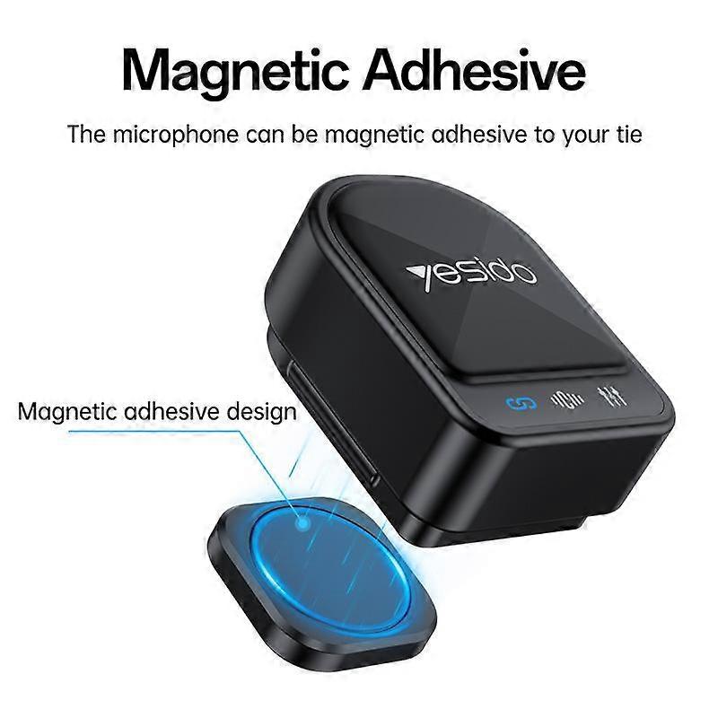 Yesido KR19 2 in 1 Magnetic Button Lavalier Microphone - Image 3