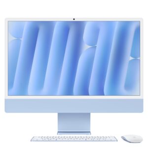 Apple iMac - 24" Standard Glass / M4 / 10-Core CPU / 10-Core GPU / 16 Core Neural Engine / 24GB RAM / 1TB SSD / Arb/Eng / Blue / 1YW