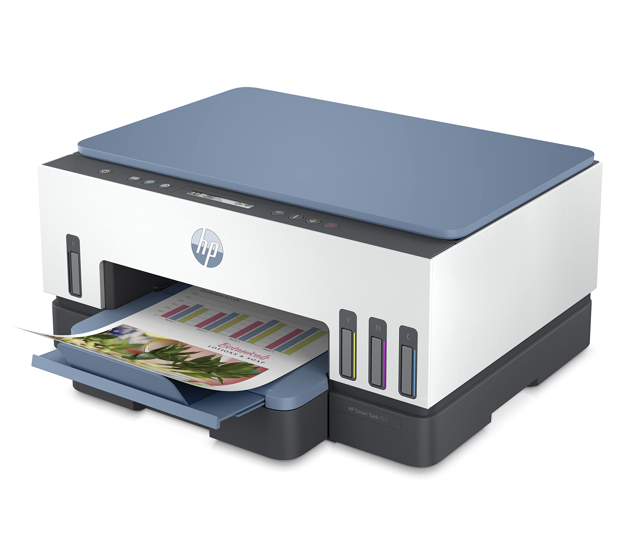HP Smart Tank 725 AIO - 15ppm / 4800dpi / A4 / USB / Wi-Fi / Bluetooth / Color Inkjet - Printer