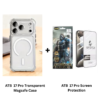 ATB Iphone 17 Pro (MagSafe Transparent Case + Screen Protection Glass) - Combo