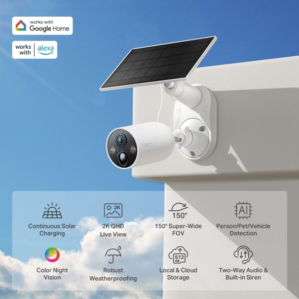 TP-link Tapo C425 Kit Smart Wire-Free Security Camera and Solar Panel - Image 2