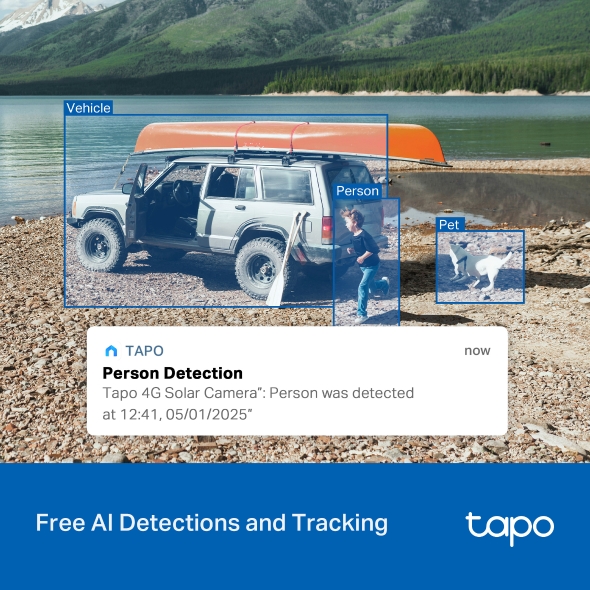 TP-Link Tapo C615G KIT Solar-Powered Pan/Tilt 4G LTE Security Camera Kit - Image 8