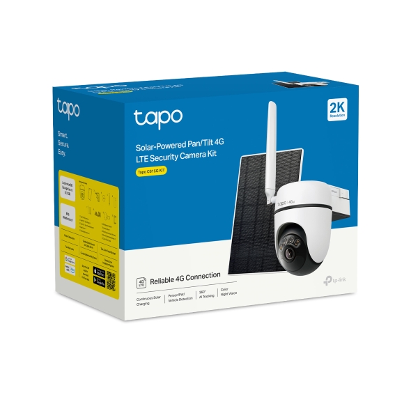 TP-Link Tapo C615G KIT Solar-Powered Pan/Tilt 4G LTE Security Camera Kit - Image 12