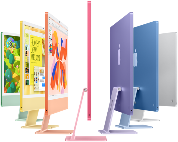Apple iMac - 24" Standard Glass / M4 / 10-Core CPU / 10-Core GPU / 16 Core Neural Engine / 16GB RAM / 1TB SSD / Arb/Eng / Silver / 1YW - Image 2