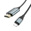 HOCO UA15 Lightning To HDMI Cable Lightning HDMI 2 Meters - Black