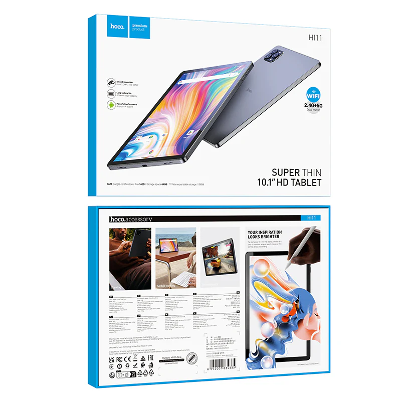 Hoco 10.1 inch Tablet (4GB+4GB; Storage: 64GB)- HI11 - Image 6