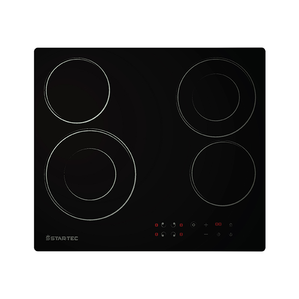 Startec Built-In Ceramic Hob 60cm, ER4604T - Stainless Steel Structure