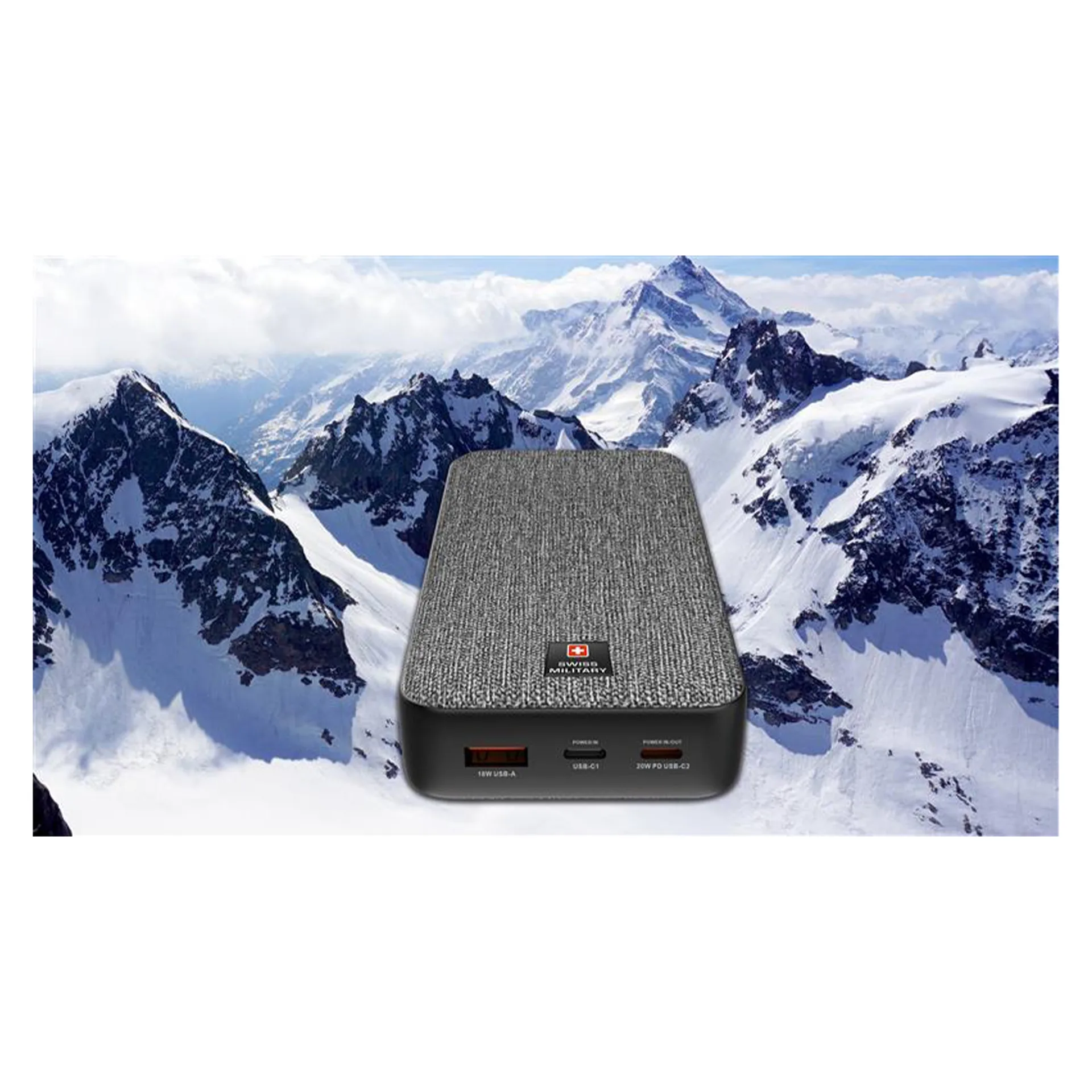 Swiss Military 20000 mAh Power Bank - Gray - Image 2