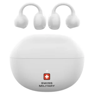 Swiss Military Delta 6 Over-Ear True Wireless Earbuds - White