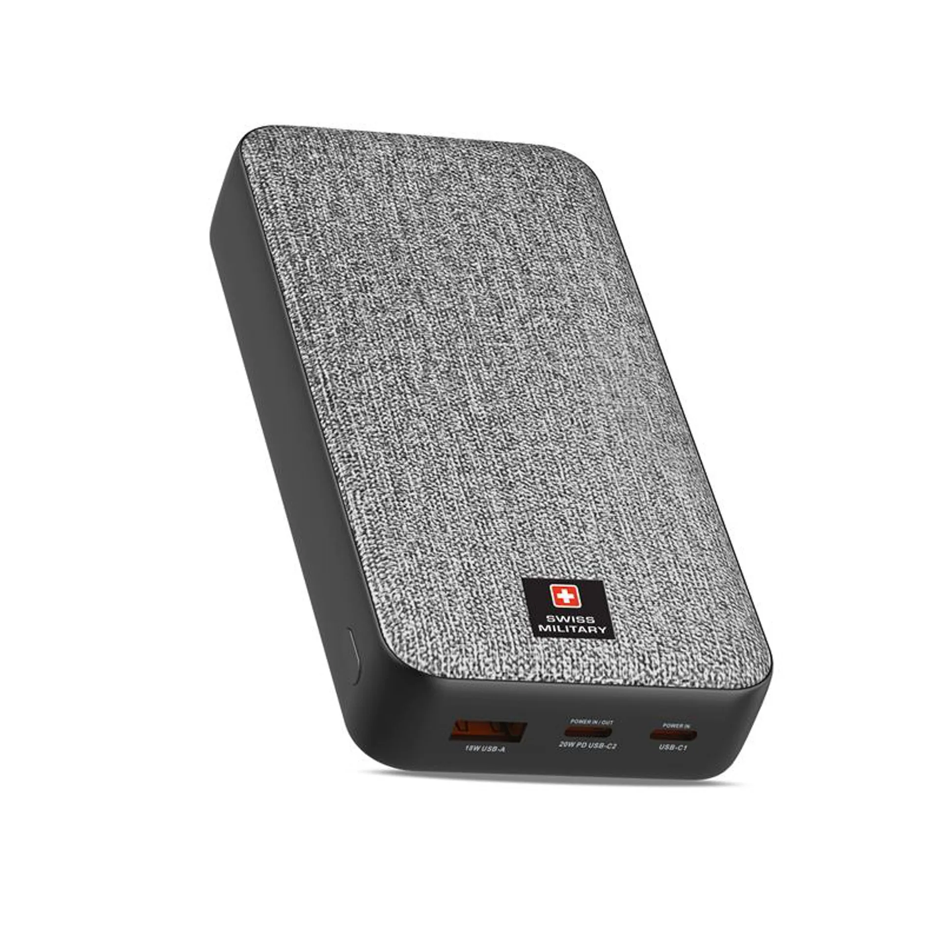 Swiss Military 20000 mAh Power Bank - Gray