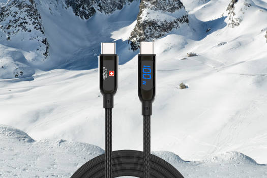 Swiss Military Type C to Type C100W Premium Braided Cable 2 Meter - White