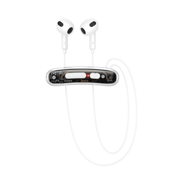 Hoco ES77 Graceful Lavalier Bluetooth Earphone - White