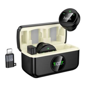 Hoco Bright Wireless Microphone with Type-C - Lightning Housing