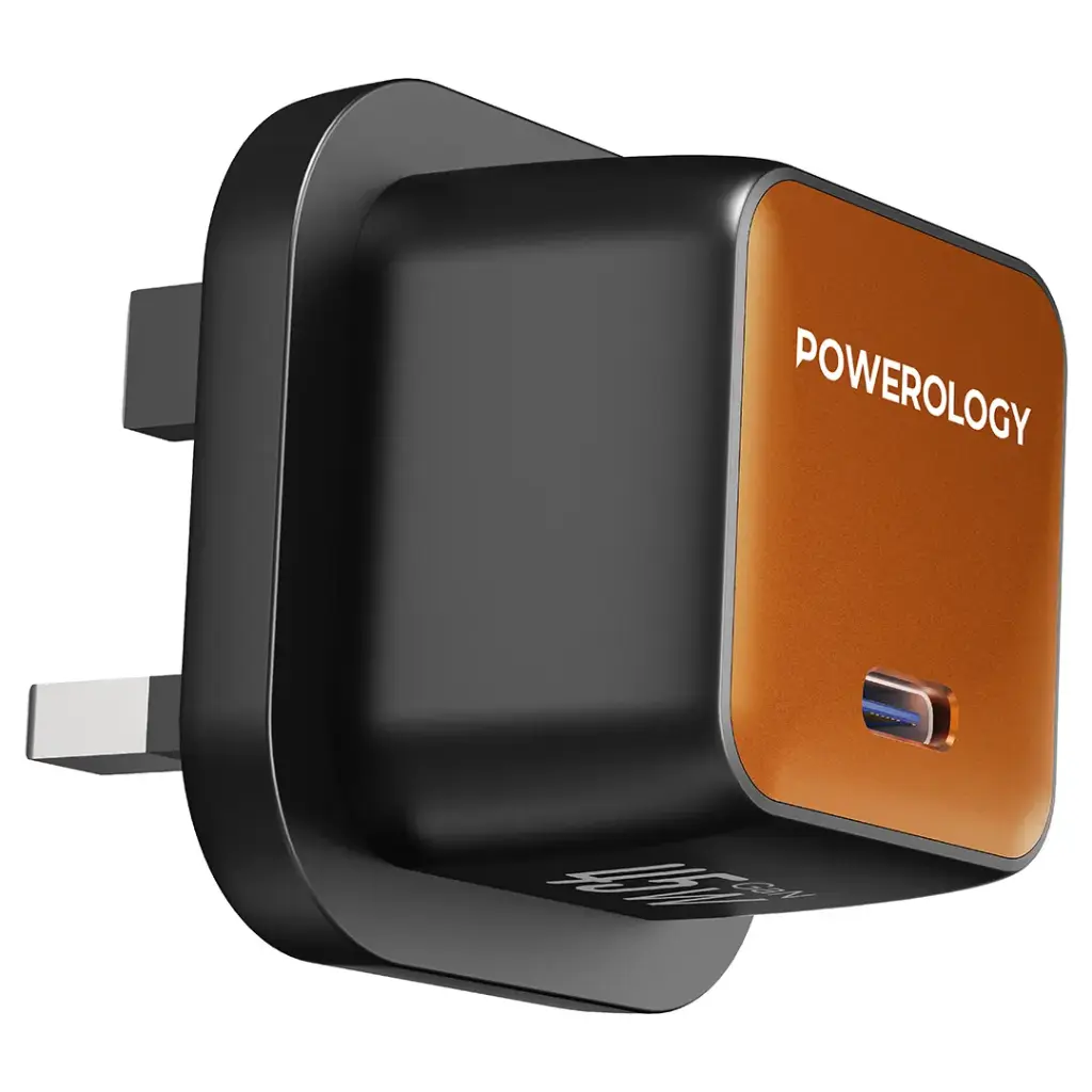 Powerology Nirvano 5-In-1 Power Travel Kit - Black/Orange - Image 3