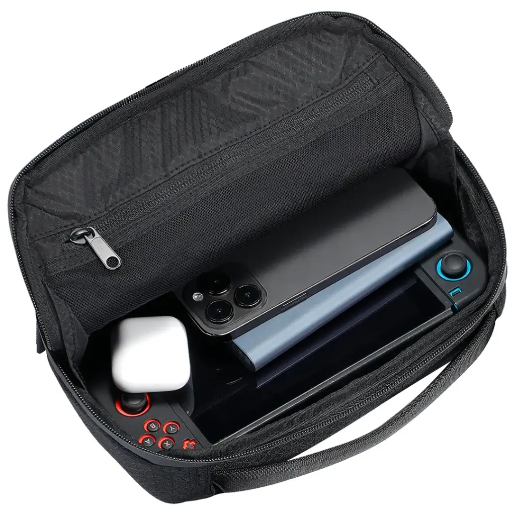 Powerology Nirvano 5-In-1 Power Travel Kit - Black/Orange - Image 6