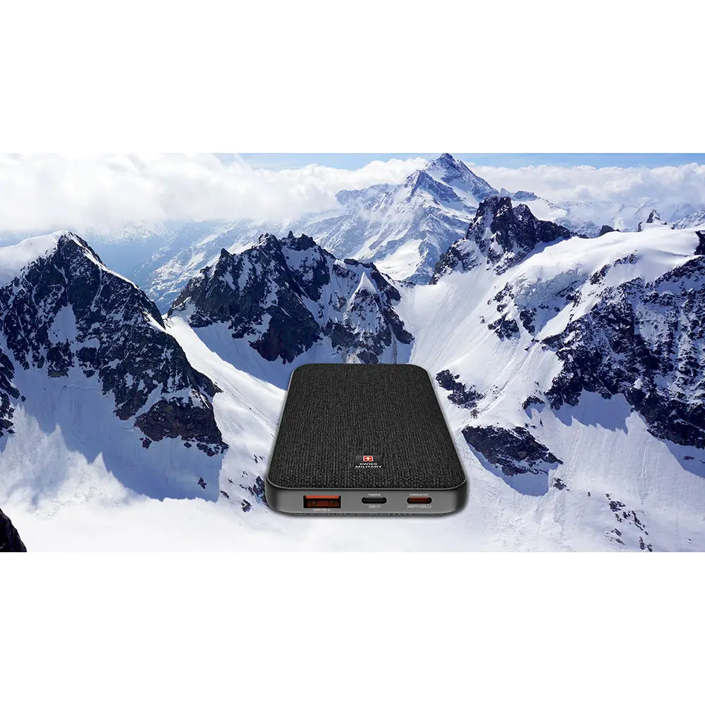 Swiss Military Power Bank 10000mAh - Black - Image 3