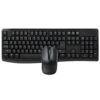Rapoo X1800Pro Wireless Keyboard & Mouse Arabic/English / Combo Set - Black Color