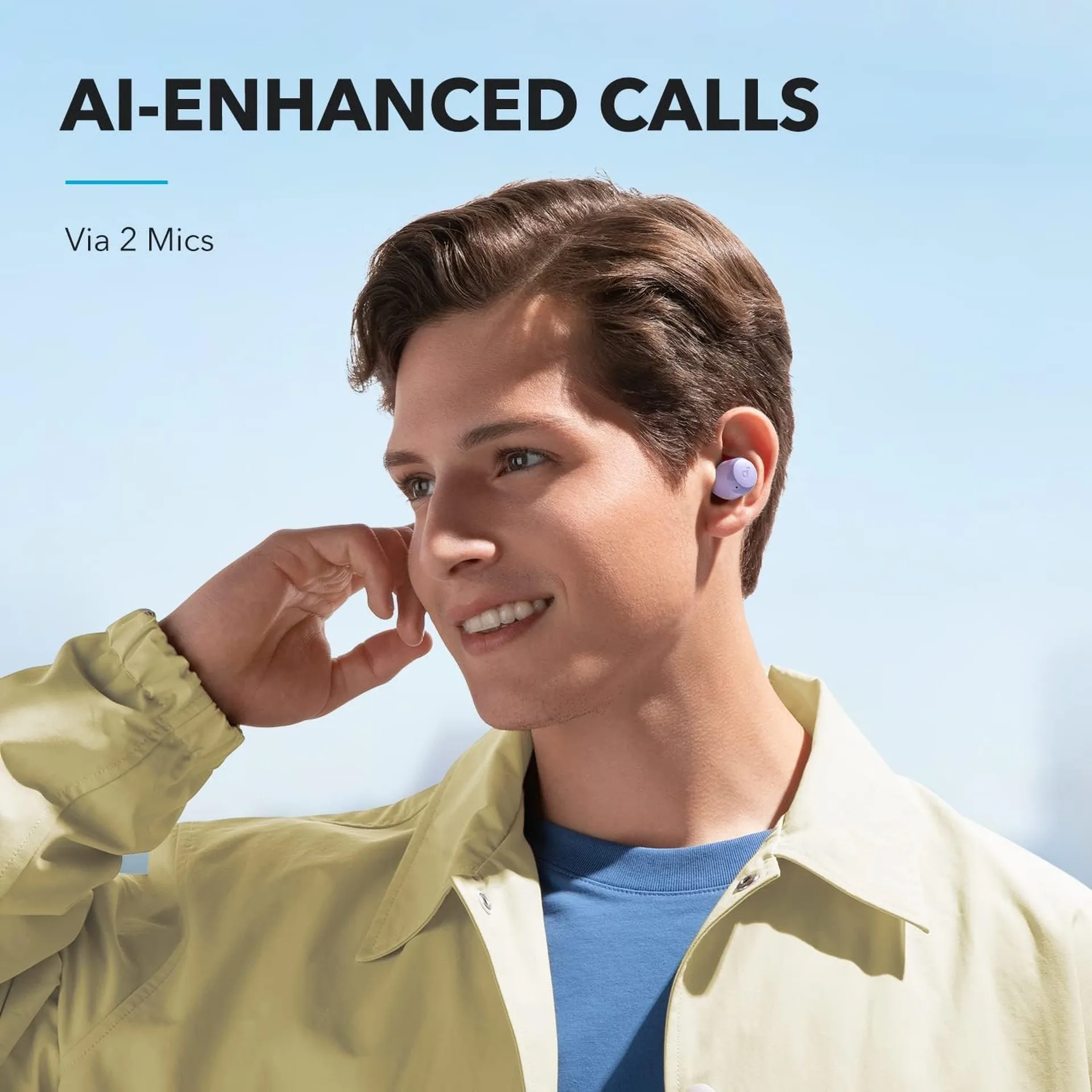 Anker Soundcore A20i In-Ear True Wireless Earbuds - Purple - Image 3