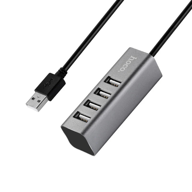Hoco HB1 USB Hub USB-A to 4-Port USB 2.0 for Charging & Data Sync