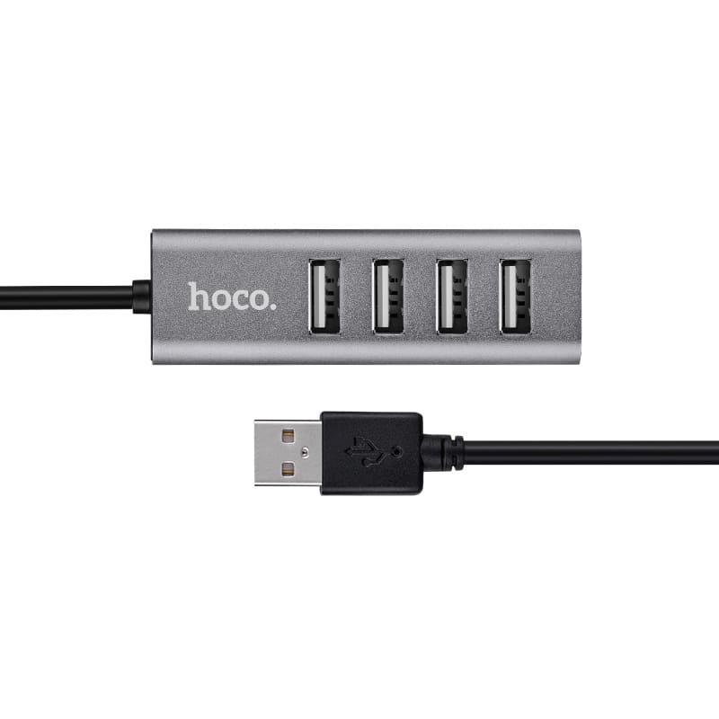 Hoco HB1 USB Hub USB-A to 4-Port USB 2.0 for Charging & Data Sync - Image 3