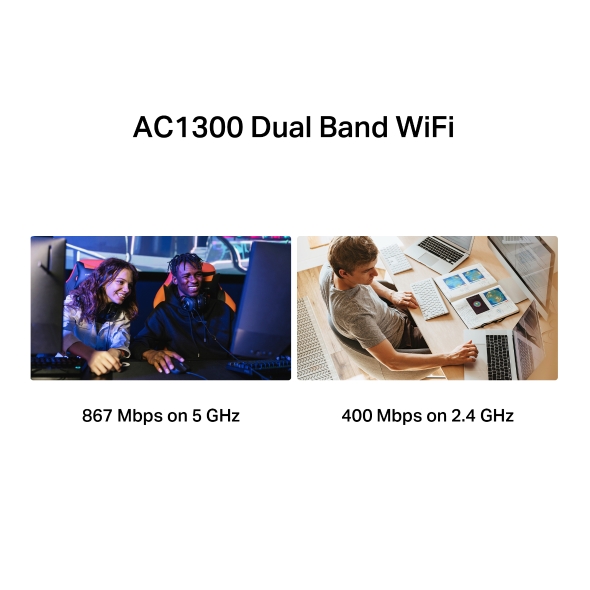 Mercusys AC1300 High Gain Wireless Dual Band USB Adapter - Image 5