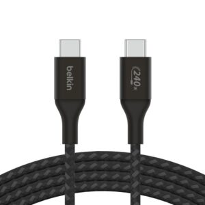 Belkin Boost Charge USB-C to USB-C Braided Cable 240W PD, 48V/5A 1M - Black