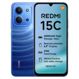 Xiaomi Redmi 15C (4GB RAM 128GB) Phone 6.9-inch – Blue