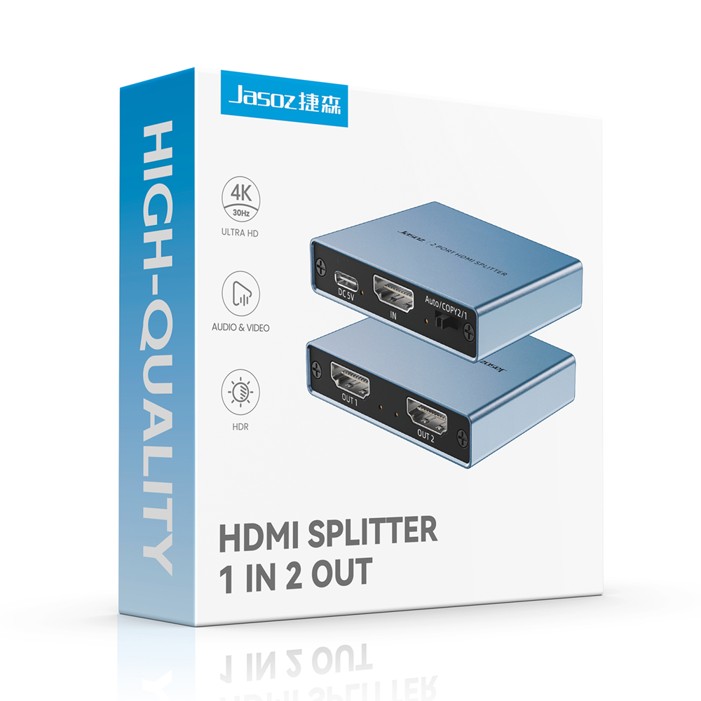 Jasoz G150 4K@30Hz 2-Port HDMI Splitter 1 in 2 out - Image 3